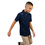 Primo Youth Boy's Navy Classic Polo