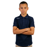 Primo Youth Boy's Navy Classic Polo