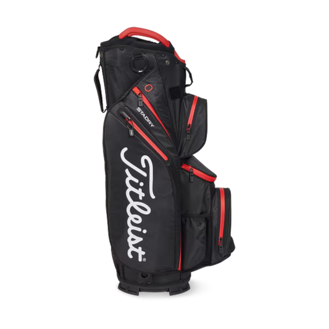 Titleist Cart 14 Stadry Black/Red Cart Bag