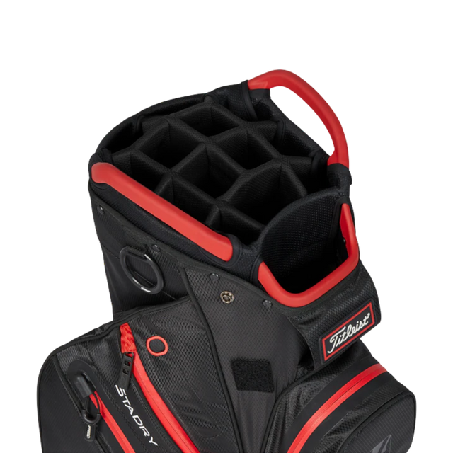 Titleist Cart 14 Stadry Black/Red Cart Bag