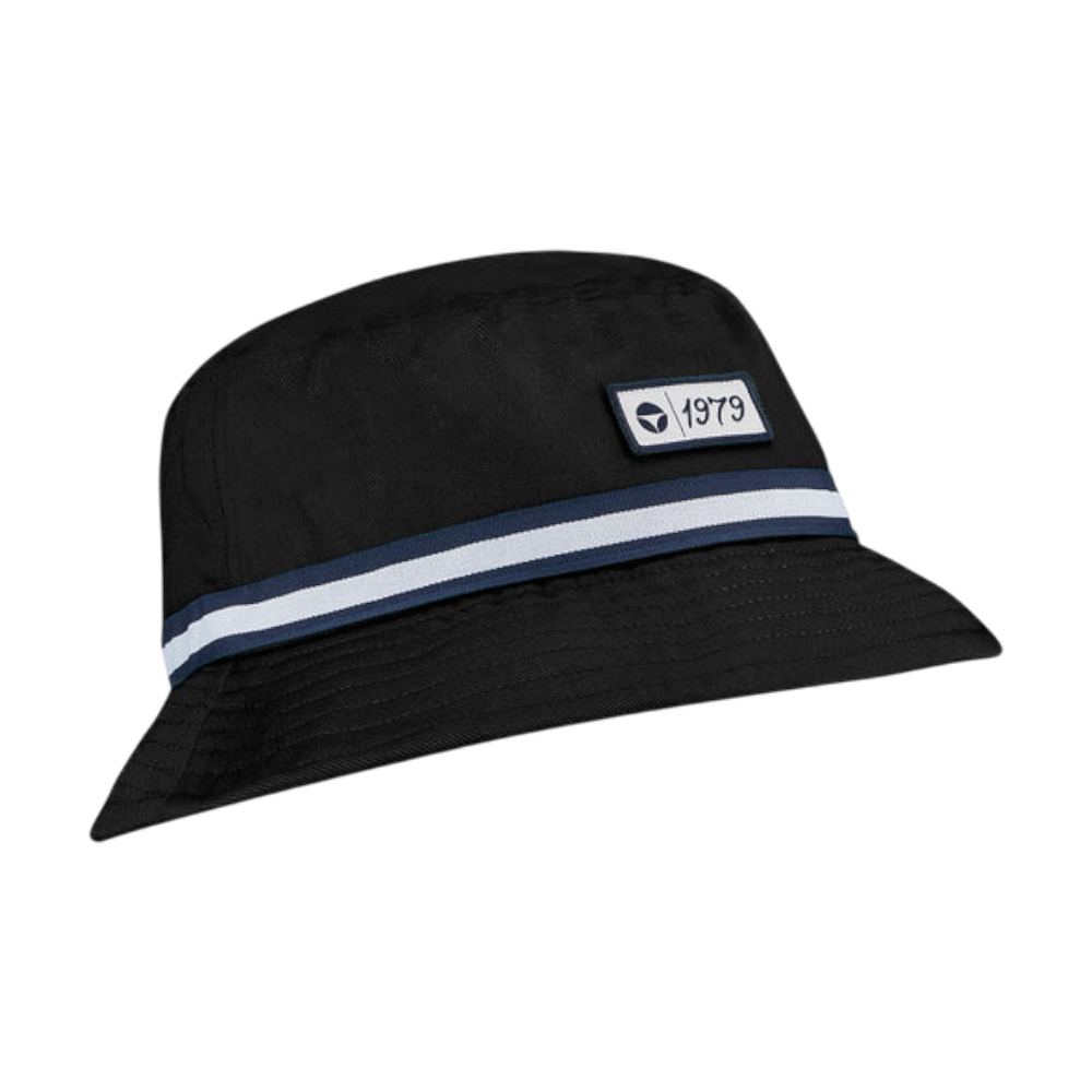 TaylorMade Vintage Twill Black Bucket Hat