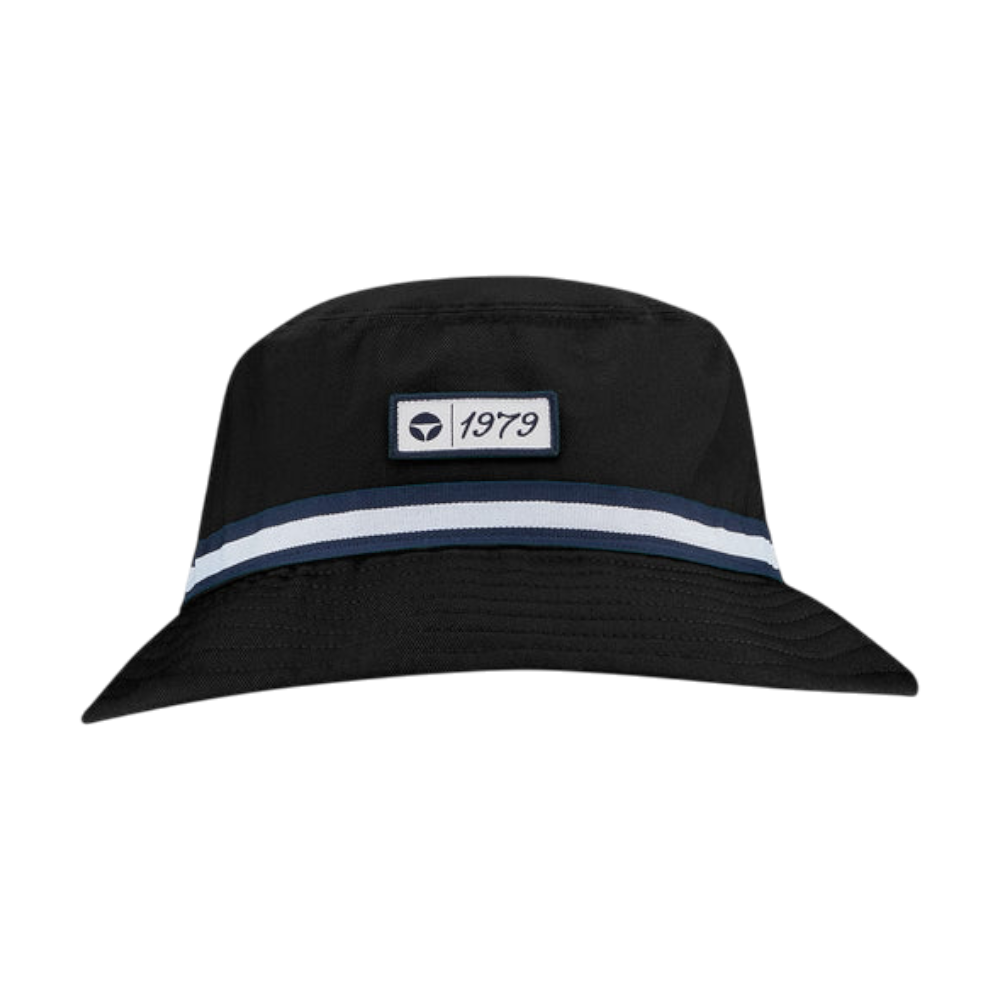 TaylorMade Vintage Twill Black Bucket Hat