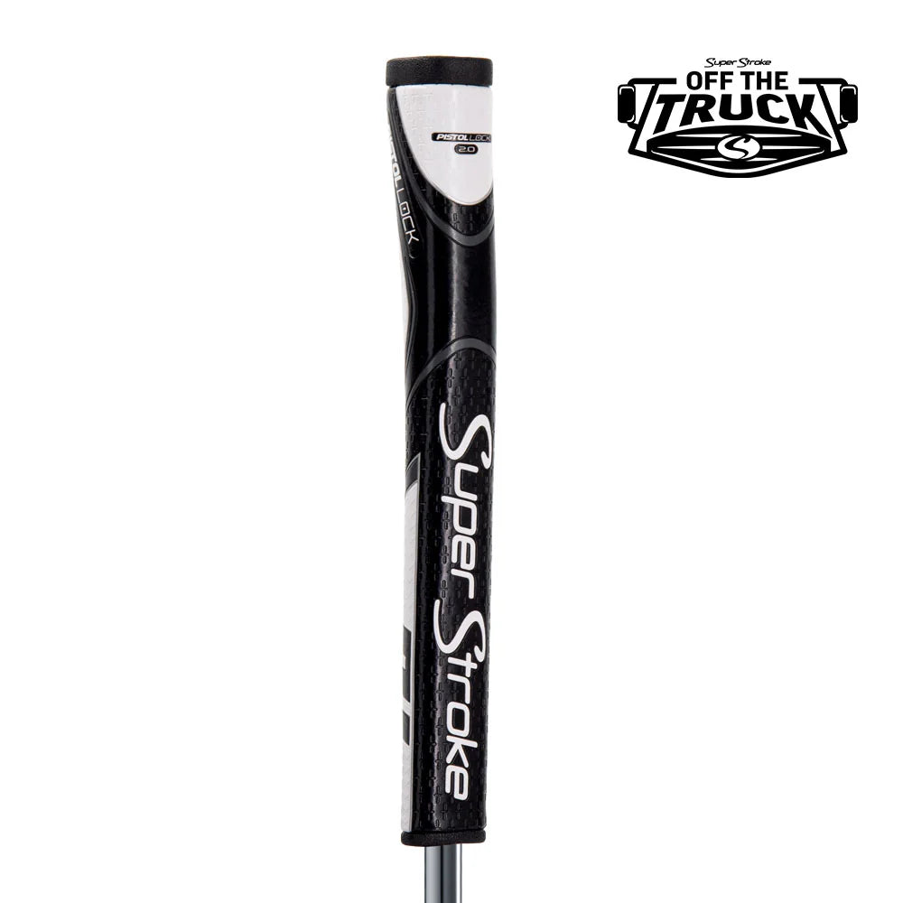 Super Stroke Pistol Lock 2.0 Black/White Putter Grip