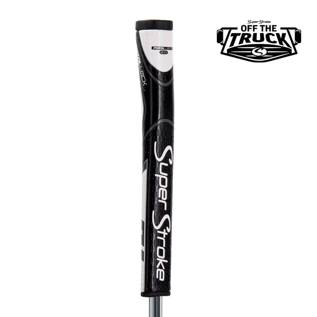 Super Stroke Pistol Lock 2.0 Black/White Putter Grip