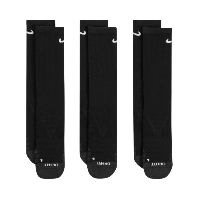 Nike Everyday Plus Crew Black Sock Pack