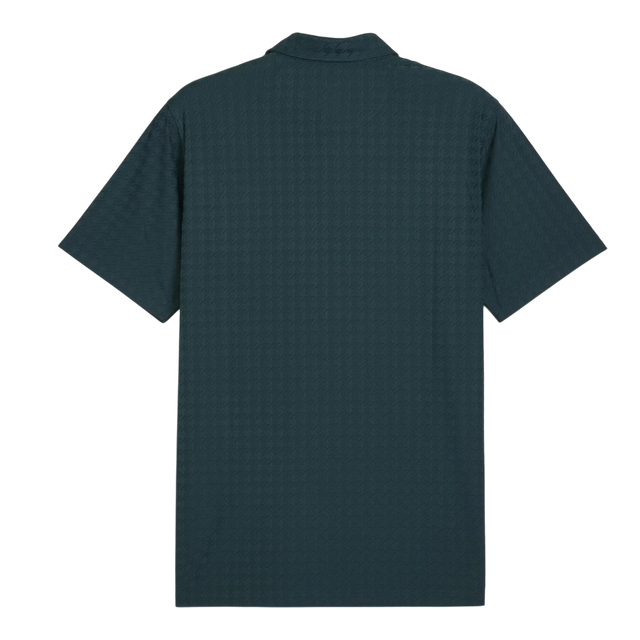 Puma MATTR Houndstooth Green Terrain Polo
