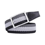 Bea Active Woven Stretch Belt Grey/Wht/Blk - One Golf