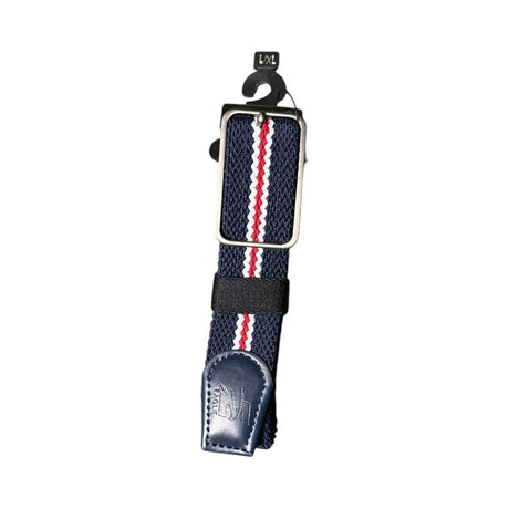 Bea Active Woven Stretch Navy/White/Red Belt - One Golf