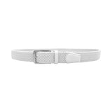 Bea Active Woven Stretch White Belt - One Golf