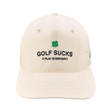 Black Clover Golf Sucks Ivory Cap - One Golf