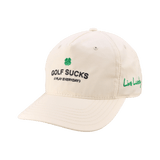 Black Clover Golf Sucks Ivory Cap - One Golf
