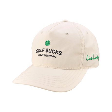 Black Clover Golf Sucks Ivory Cap - One Golf