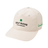 Black Clover Golf Sucks Ivory Cap - One Golf