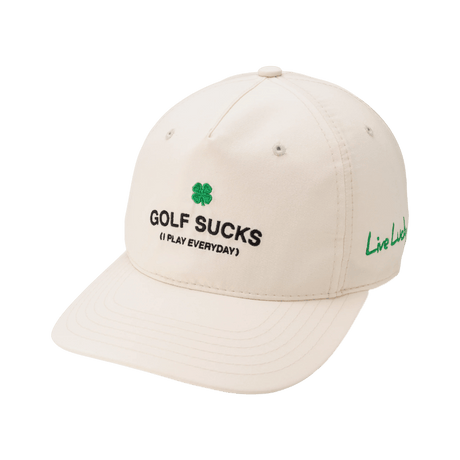 Black Clover Golf Sucks Ivory Cap - One Golf