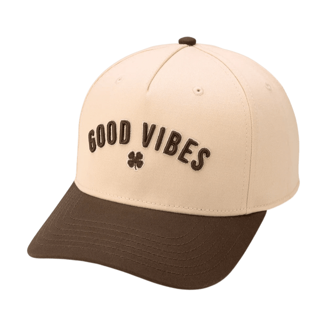 Black Clover Good Vibes Tan/Brown Cap - One Golf