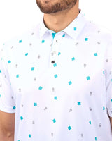 Black Clover Tweet White Polo