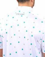 Black Clover Tweet White Polo
