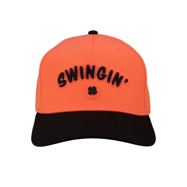 Black Clover Swingin Black/Orange Cap - One Golf