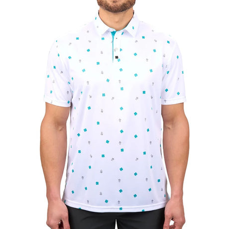 Black Clover Tweet White Polo - One Golf