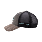 Black Clover Two Tone Vintage Age 37 Charcoal/Brown Cap - One Golf