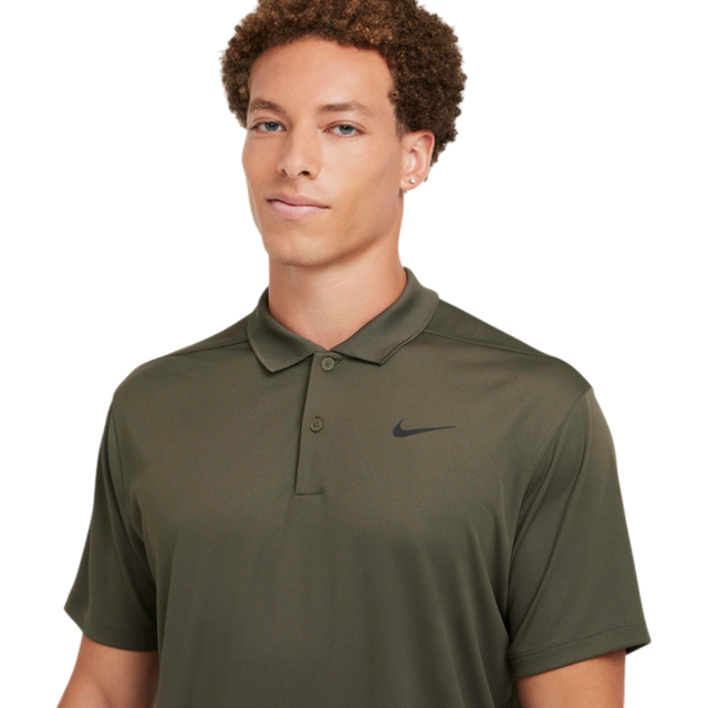 Nike Dri-Fit Victory Cargo Khaki/Black Golf Polo