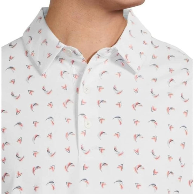 Callaway Abstract Swing Chev White Men's Shirt - One Golf