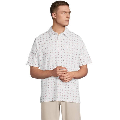 Callaway Abstract Swing Chev White Men's Shirt - One Golf