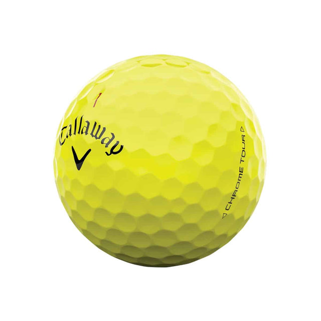 Callaway Chrome Tour 24 Yellow Golf Balls - One Golf