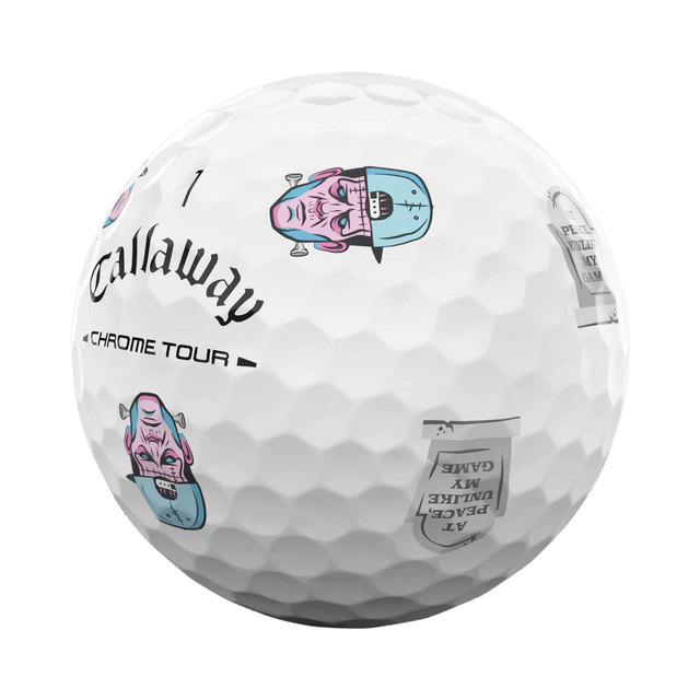 Callaway Chrome Tour Truvis Halloween Edition White Golf Balls - One Golf