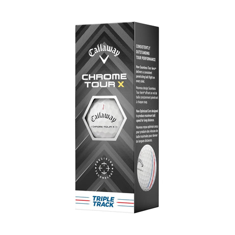 Callaway Chrome Tour X Triple Track White Golf Balls - One Golf