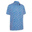 Callaway Crab Novelty Print Blue Men's Shirt - One Golf