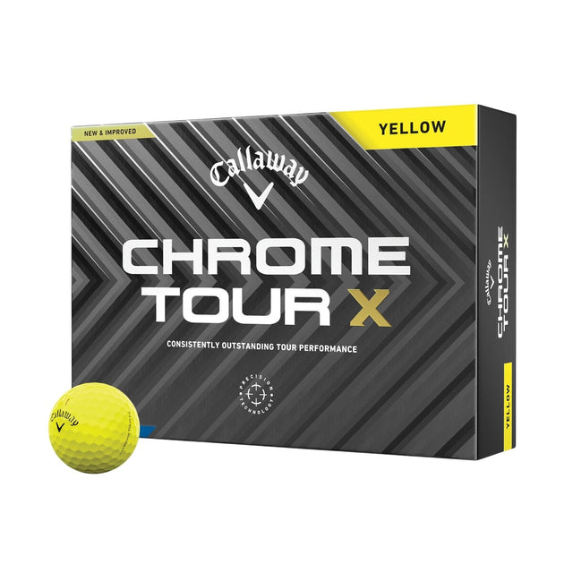 Callaway Chrome Tour X Yellow Golf Balls