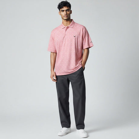 Callaway Dolphin Text Pink Shirt - One Golf