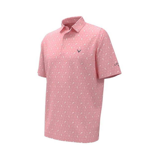Callaway Dolphin Text Pink Shirt - One Golf
