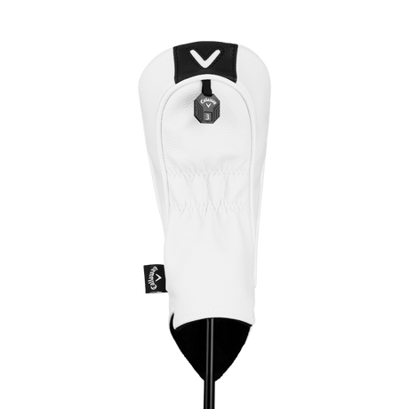 Callaway Premium White/Black Wood Cover - One Golf