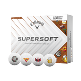 Callaway Supersoft White Pub Logo Golf Balls