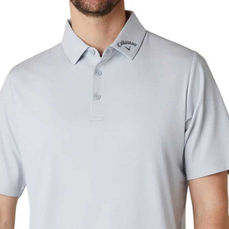 Callaway Vent Class Jacquard Grey Men's Shirt - One Golf