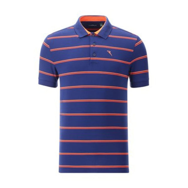 Chervo Blue/White/Orange Stripe Polo Shirt