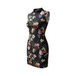 Custom Apparel Ladies Black Floral Dress - One Golf