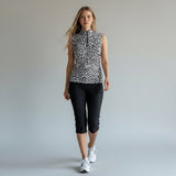 Custom Apparel Ladies Cheetah Chic Sleeveless Shirt - One Golf