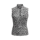 Custom Apparel Ladies Cheetah Chic Sleeveless Shirt - One Golf
