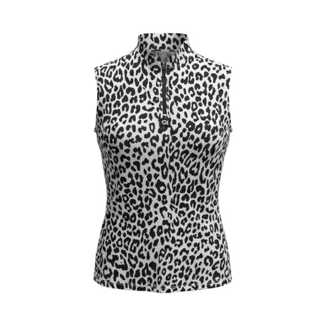 Custom Apparel Ladies Cheetah Chic Sleeveless Shirt - One Golf