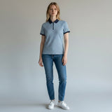 Cutter and Buck Argyle Mulit Navy Ladies Shirt - One Golf