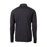 Cutter and Buck Mens Adapt Black Half Zip