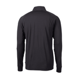 Cutter and Buck Mens Adapt Black Half Zip - One Golf