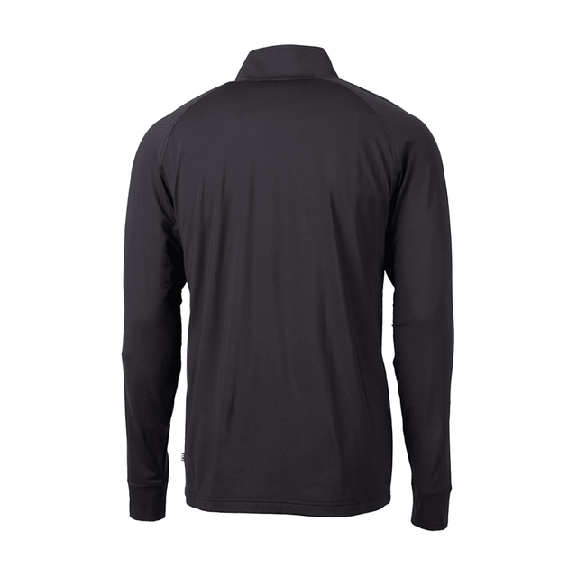Cutter and Buck Mens Adapt Black Half Zip - One Golf