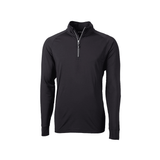 Cutter and Buck Mens Adapt Black Half Zip - One Golf