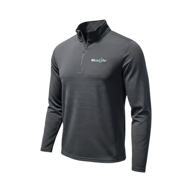 Elusive Mens Black Quarter Zip - One Golf