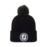 FootJoy Black Pom Pom Knit Hat - One Golf