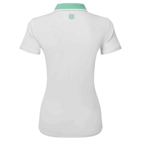 FootJoy Colour Block White/Mint Ladies Polo Shirt - One Golf